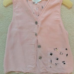 Ladies button vest by Melrose Studio. Size S.